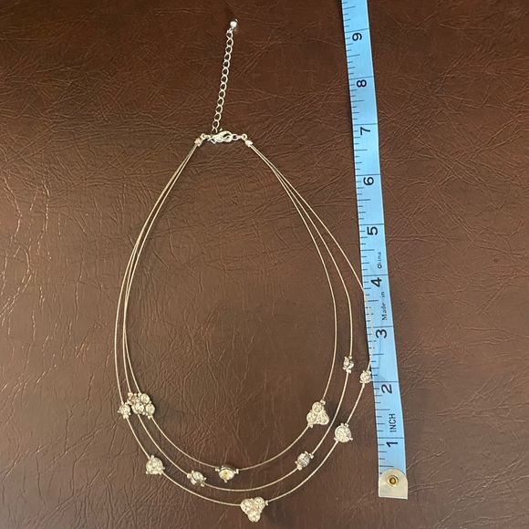 Wire Necklace with Crystals - Picture 9 of 11